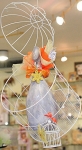 Cadeau artisanal : oie dans cage suspendue