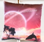 Impression sur tous supports textiles : personnalisation coussin